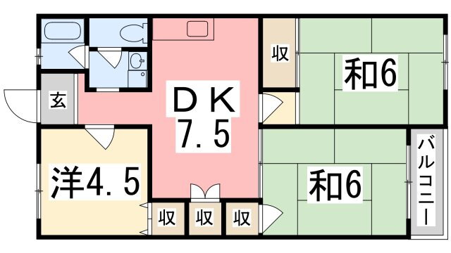 兵庫県姫路市楠町 京口駅 3DK マンション 賃貸物件詳細