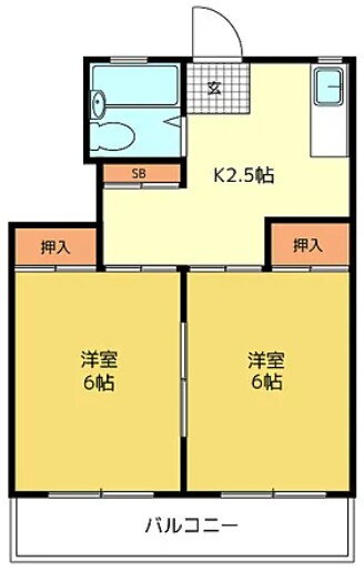東京都中野区南台５ 方南町駅 2K マンション 賃貸物件詳細
