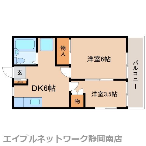 静岡県静岡市駿河区曲金３ 静岡駅 2DK アパート 賃貸物件詳細