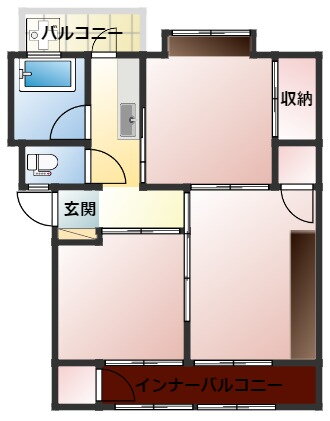 舞子片山住宅５号棟 2階 3K 賃貸物件詳細