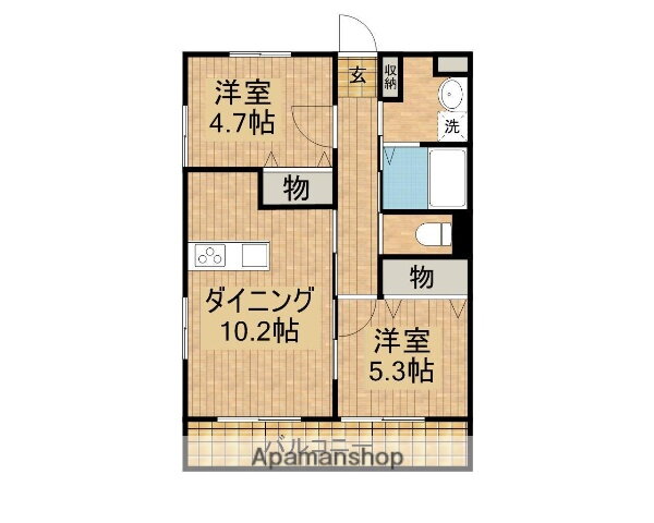 宮崎県宮崎市源藤町南田 加納駅 2LDK アパート 賃貸物件詳細