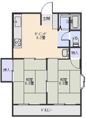 栃木県大田原市浅香３ 西那須野駅 2DK アパート 賃貸物件詳細