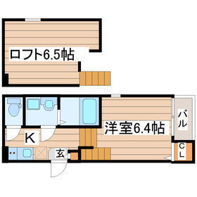 宮城県仙台市若林区六丁の目西町 六丁の目駅 1K アパート 賃貸物件詳細