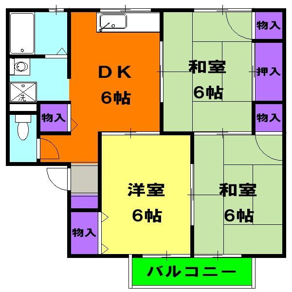 静岡県静岡市葵区松富２ 静岡駅 3DK アパート 賃貸物件詳細