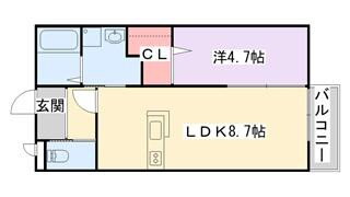 大阪府門真市末広町 古川橋駅 1LDK アパート 賃貸物件詳細