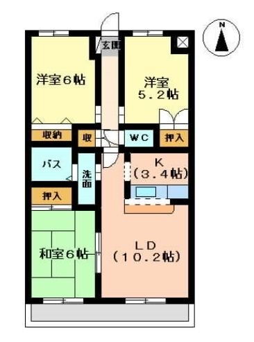 福島県郡山市日和田町字原 日和田駅 3LDK マンション 賃貸物件詳細