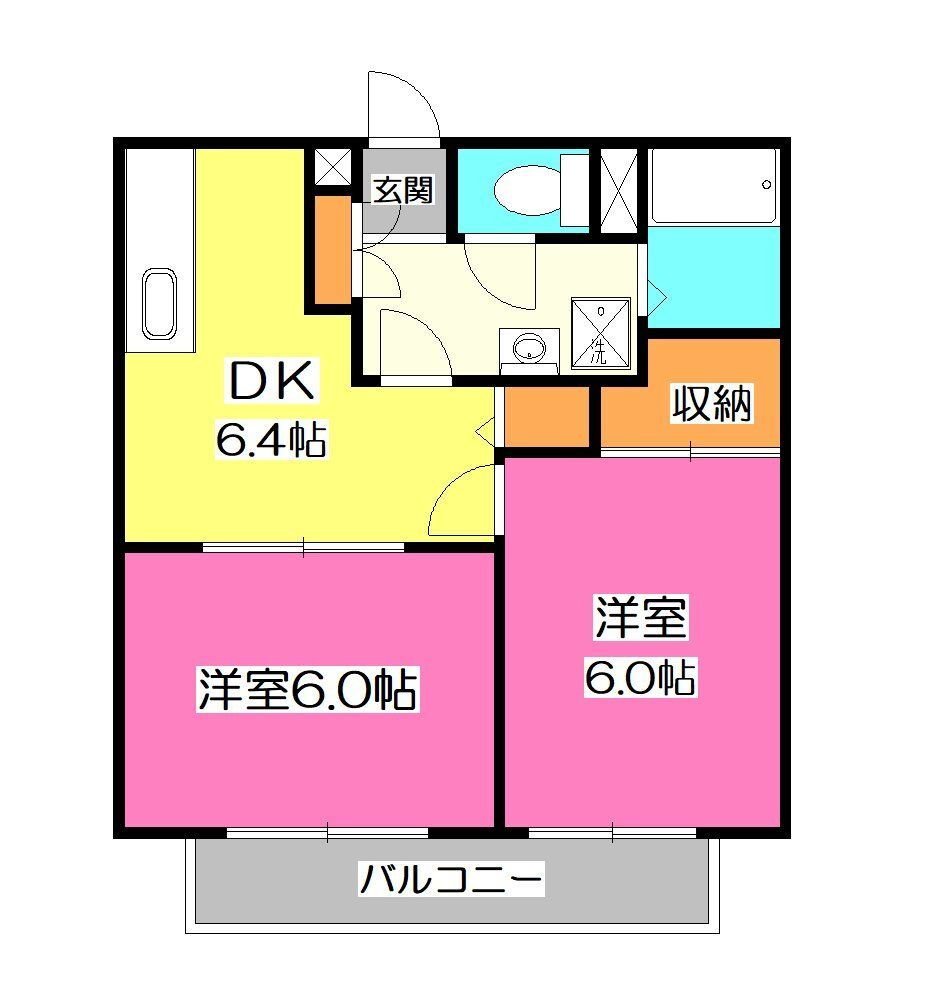 埼玉県所沢市上新井５ 西所沢駅 2DK アパート 賃貸物件詳細