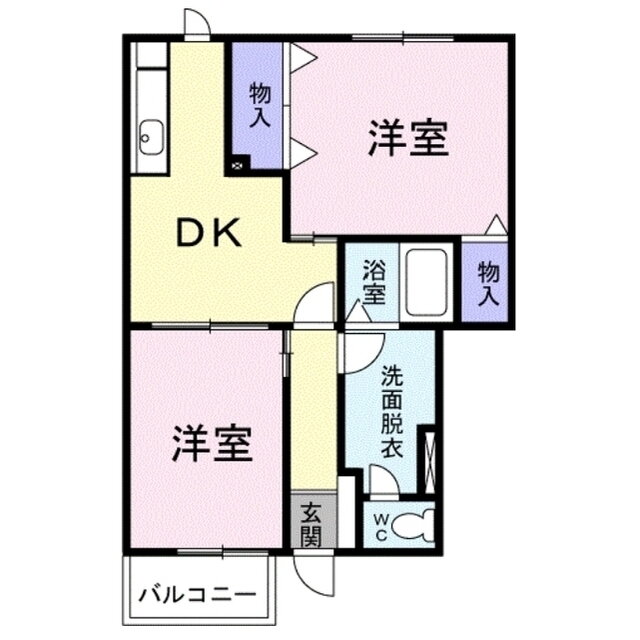 コンフォート　華 1階 2DK 賃貸物件詳細