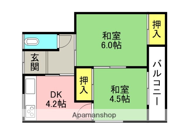 大阪府寝屋川市黒原城内町 萱島駅 2K アパート 賃貸物件詳細