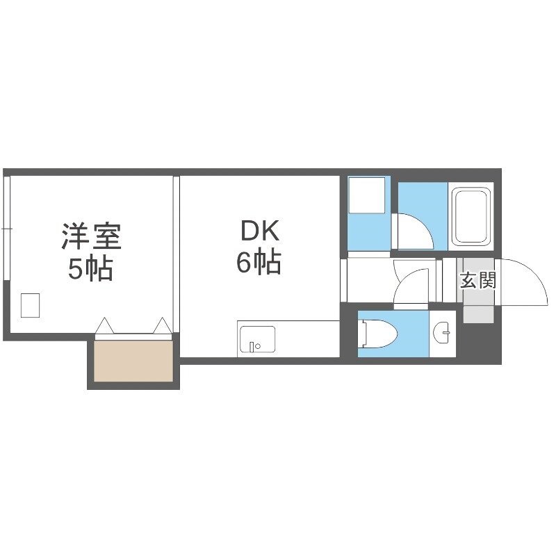 北海道札幌市豊平区月寒西二条９ 月寒中央駅 1DK マンション 賃貸物件詳細
