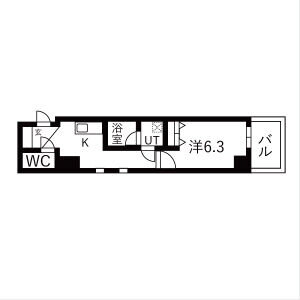 ＴＨＥ　ＭＵＳＥ神屋町 9階 1K 賃貸物件詳細