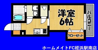 福岡県福岡市西区田尻１ 周船寺駅 1K アパート 賃貸物件詳細