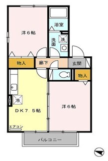 セジュール豊栄東栄町 2階 2DK 賃貸物件詳細