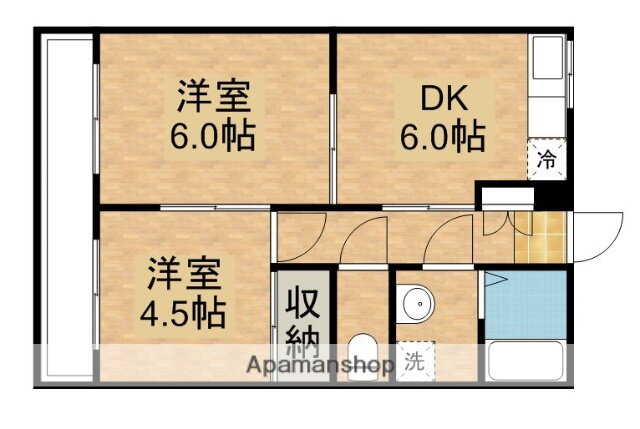 サンセール王子 3階 2DK 賃貸物件詳細