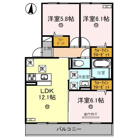 大阪府東大阪市友井４ 弥刀駅 3LDK アパート 賃貸物件詳細