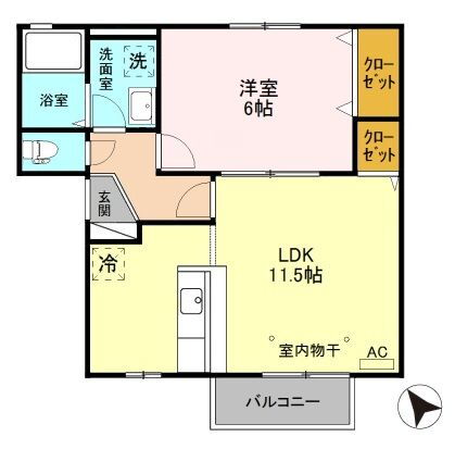 栃木県宇都宮市細谷町 宇都宮駅 1LDK アパート 賃貸物件詳細