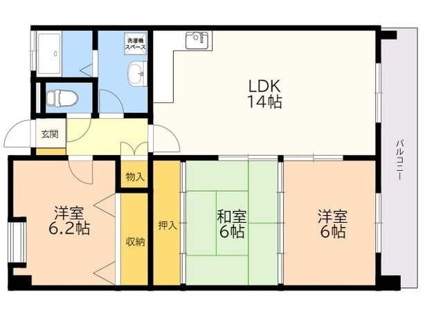 福岡県福岡市博多区東那珂１ 竹下駅 3LDK マンション 賃貸物件詳細