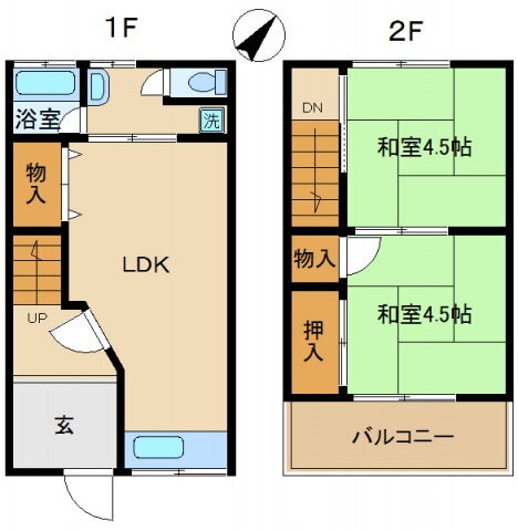 大阪府泉佐野市下瓦屋３ 井原里駅 2LDK アパート 賃貸物件詳細