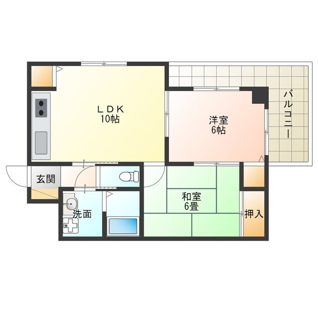 大阪府大阪市西淀川区大和田３ 千船駅 2LDK マンション 賃貸物件詳細
