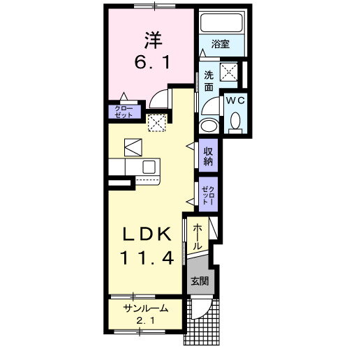 群馬県藤岡市中島 北藤岡駅 1LDK アパート 賃貸物件詳細