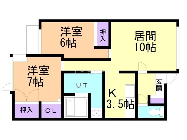北海道旭川市神居七条２ 2LDK アパート 賃貸物件詳細