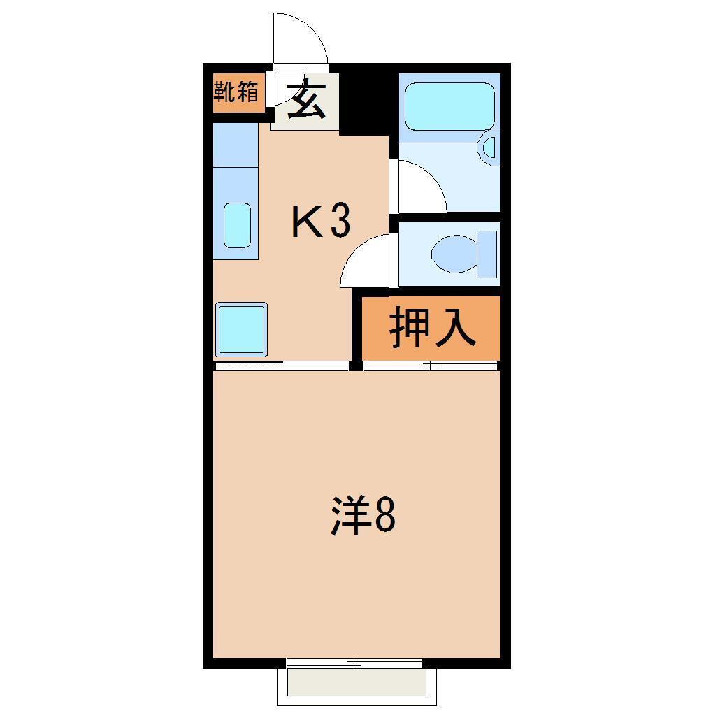 福島県福島市松川町関谷字東 金谷川駅 1K アパート 賃貸物件詳細