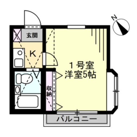 神奈川県大和市南林間１ 南林間駅 1K アパート 賃貸物件詳細