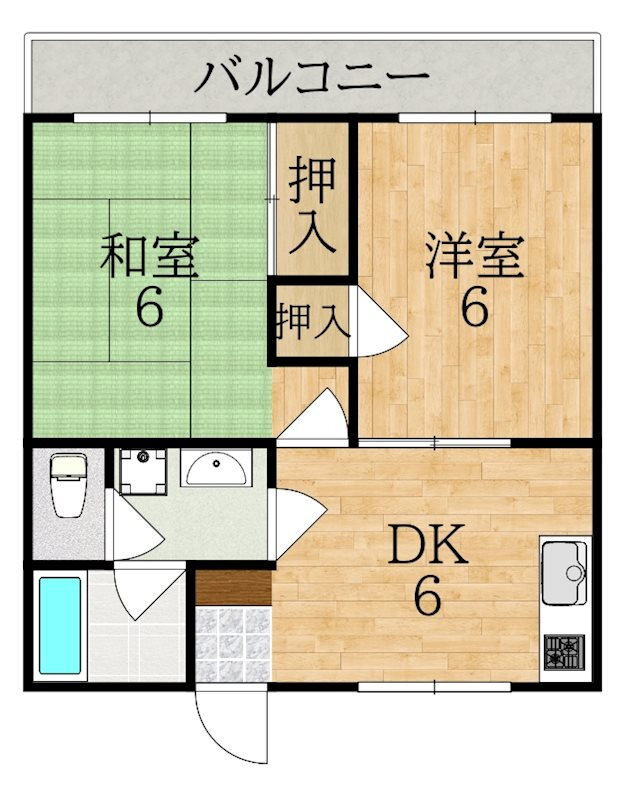 奈良県奈良市鳥見町１ 富雄駅 2DK アパート 賃貸物件詳細