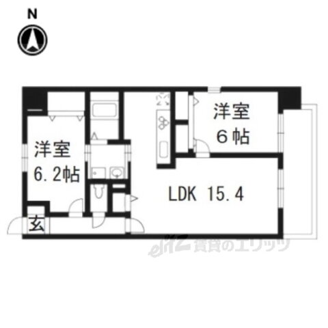 アルディエンテＹ＆Ｊ２ 2階 2LDK 賃貸物件詳細