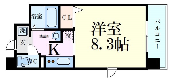 大阪府大阪市福島区福島３ 福島駅 1K マンション 賃貸物件詳細