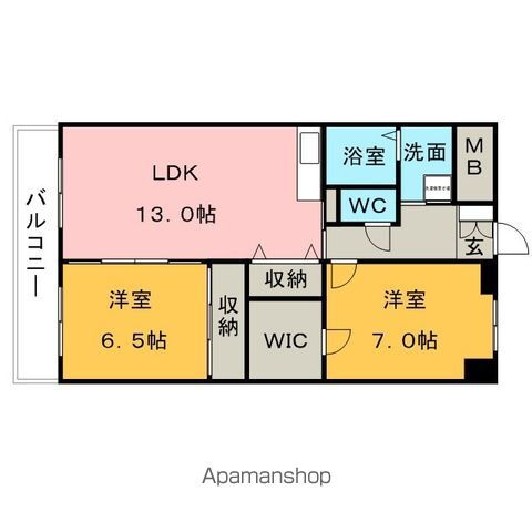 福岡県久留米市西町 久留米高校前駅 2LDK マンション 賃貸物件詳細