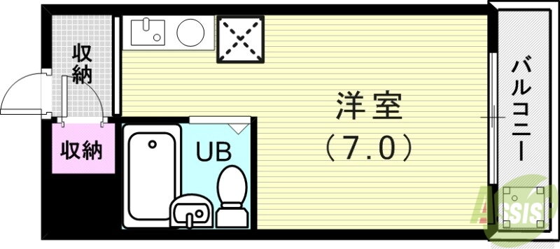 兵庫県神戸市西区大津和２ 伊川谷駅 ワンルーム マンション 賃貸物件詳細