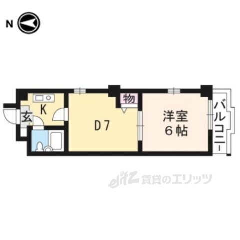 京都府京都市上京区大宮町 円町駅 2K マンション 賃貸物件詳細