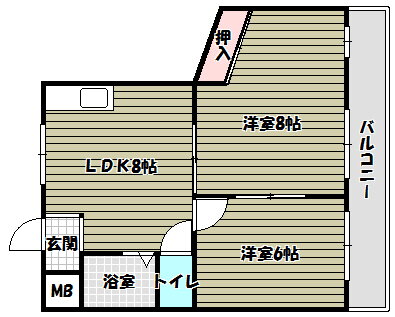 大阪府大阪狭山市茱萸木７ 滝谷駅 2LDK マンション 賃貸物件詳細