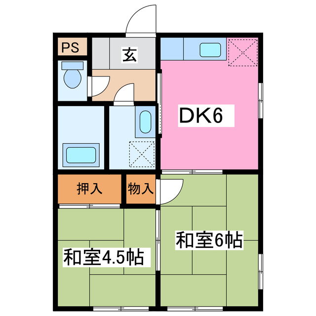 千葉県木更津市請西１ 木更津駅 2DK アパート 賃貸物件詳細