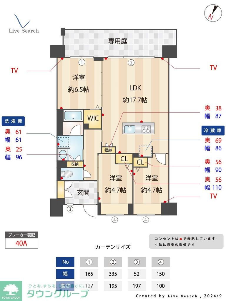 ＬａＳａｎｔｅ　照葉オーシャンテラス 9階 3LDK 賃貸物件詳細