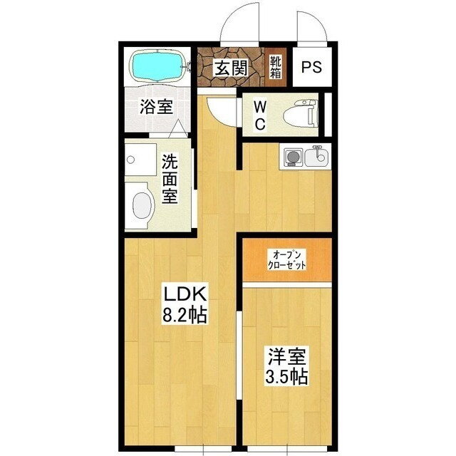 茨城県稲敷郡阿見町よしわら６ 荒川沖駅 1LDK アパート 賃貸物件詳細