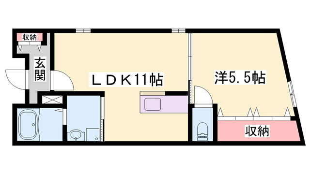 兵庫県加古郡播磨町野添 播磨町駅 1LDK アパート 賃貸物件詳細