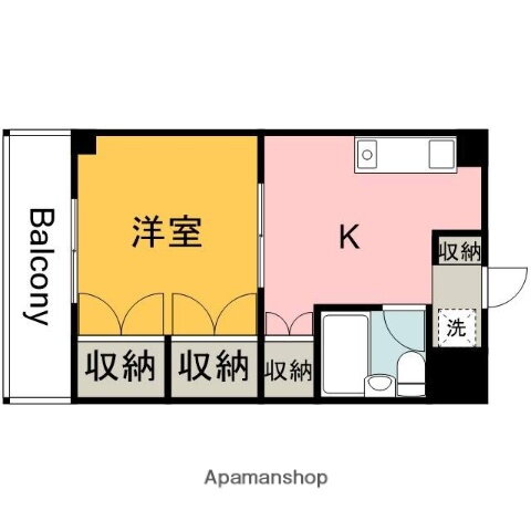 広島県広島市西区天満町 観音町駅 1K マンション 賃貸物件詳細