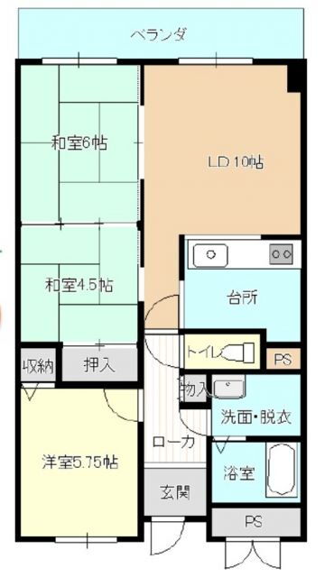 大和高田アーバンコンフォート 5階 3LDK 賃貸物件詳細