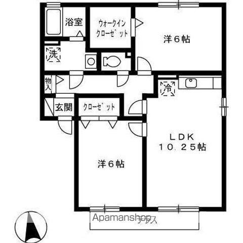 福岡県福岡市東区美和台新町 三苫駅 2LDK アパート 賃貸物件詳細