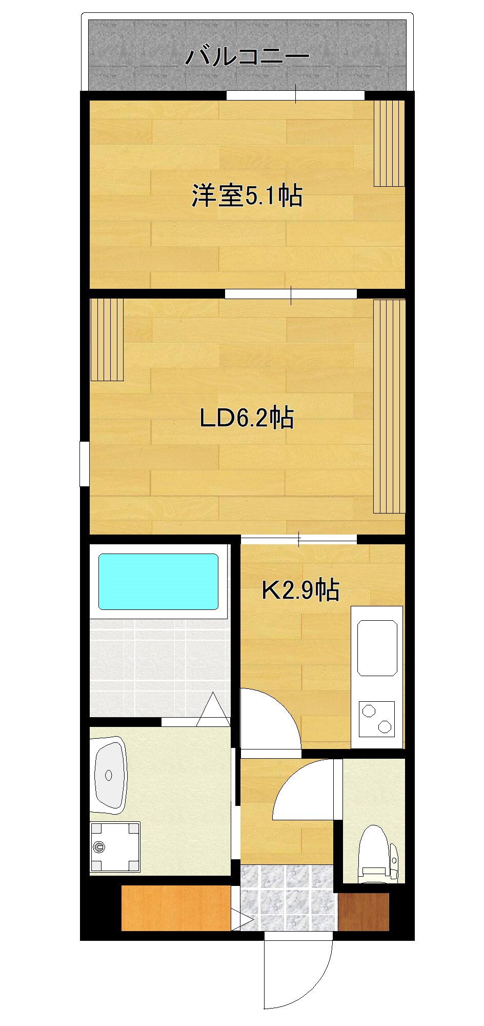兵庫県明石市松の内１ 西明石駅 1LDK アパート 賃貸物件詳細