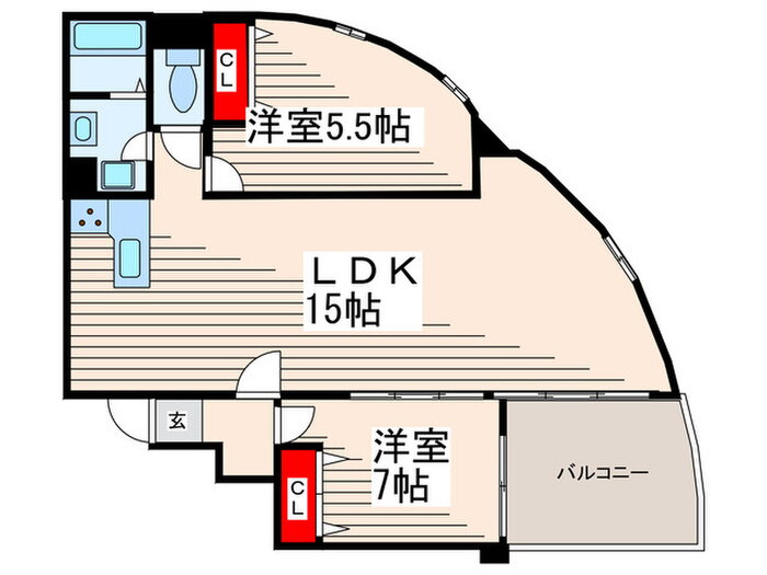 東京都江戸川区南葛西３ 葛西臨海公園駅 2LDK マンション 賃貸物件詳細