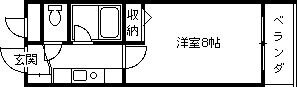 兵庫県西宮市川西町 香櫨園駅 1K マンション 賃貸物件詳細