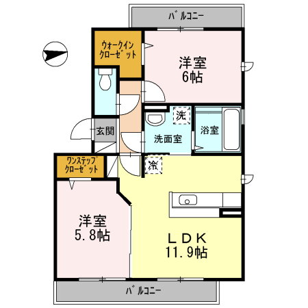 大阪府堺市北区金岡町 初芝駅 2LDK アパート 賃貸物件詳細