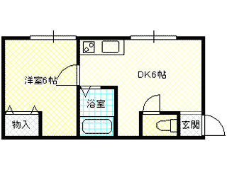 青森県青森市中佃１ 1DK アパート 賃貸物件詳細