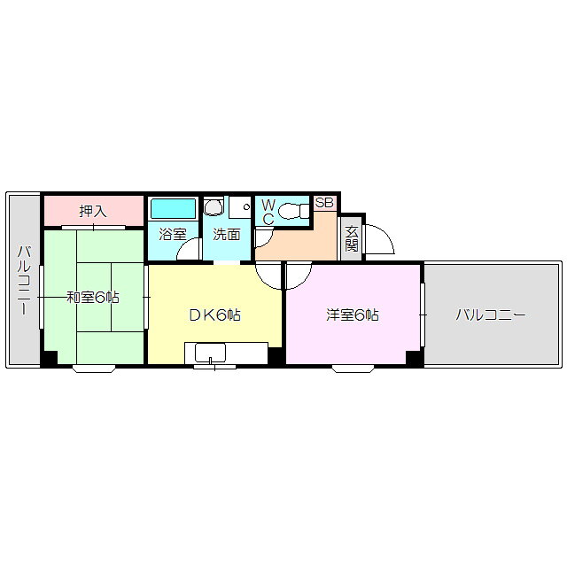 大阪府大阪市東淀川区大桐２ だいどう豊里駅 2DK マンション 賃貸物件詳細