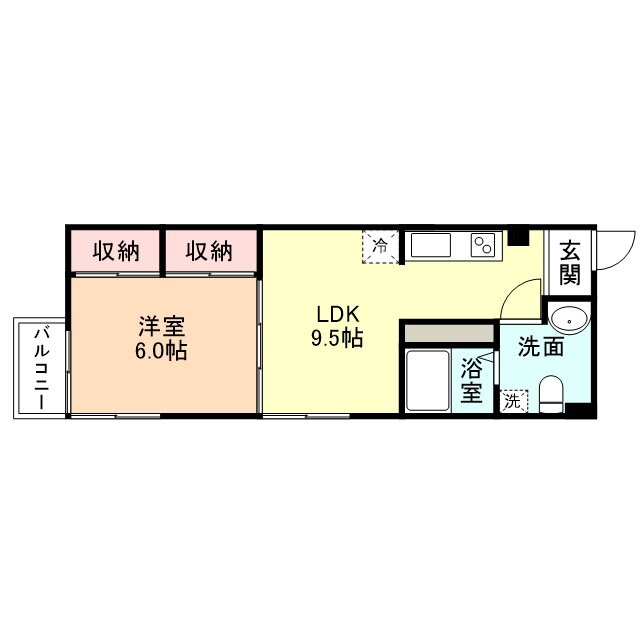 アピタリバーサイド 1階 1LDK 賃貸物件詳細