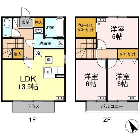 岩手県盛岡市長橋町 前潟駅 3LDK アパート 賃貸物件詳細
