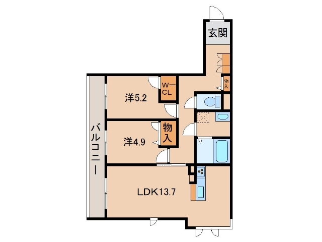 和歌山県和歌山市鷹匠町２ 和歌山駅 2LDK マンション 賃貸物件詳細